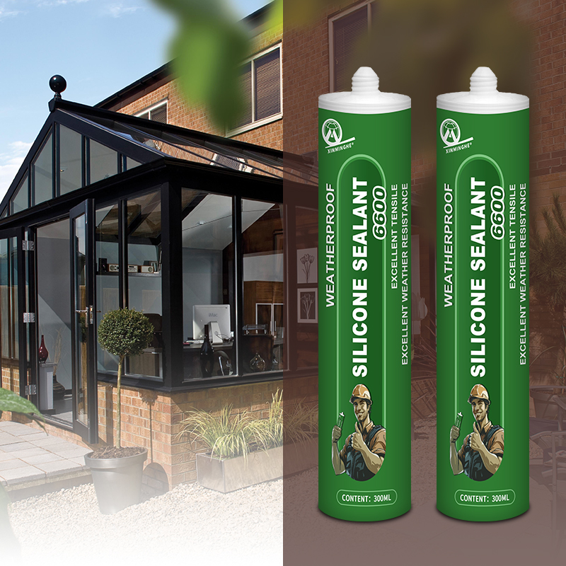 XMH 6600 Silicone Weatherproof Sealant Adhesive For Curtain Wall Cartridge Package