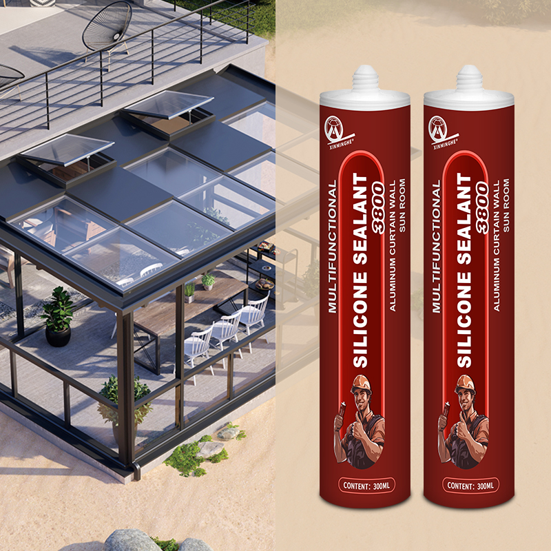 XMH 3800 Silicone Weatherproof Sealant for Sun room 