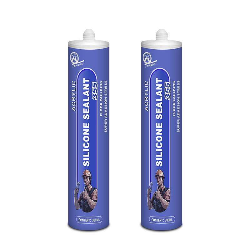Xinminghe355 Factory OEM ODM Free Sample Gap Filler White Acrylic Roof Duct Gutter Silicone Adhesive Sealant Mastic