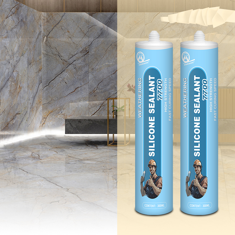 XMH 7700 Well-Rounded Weather-Resistant Silicone Cualk Sealant Adhesive Cartridge Package