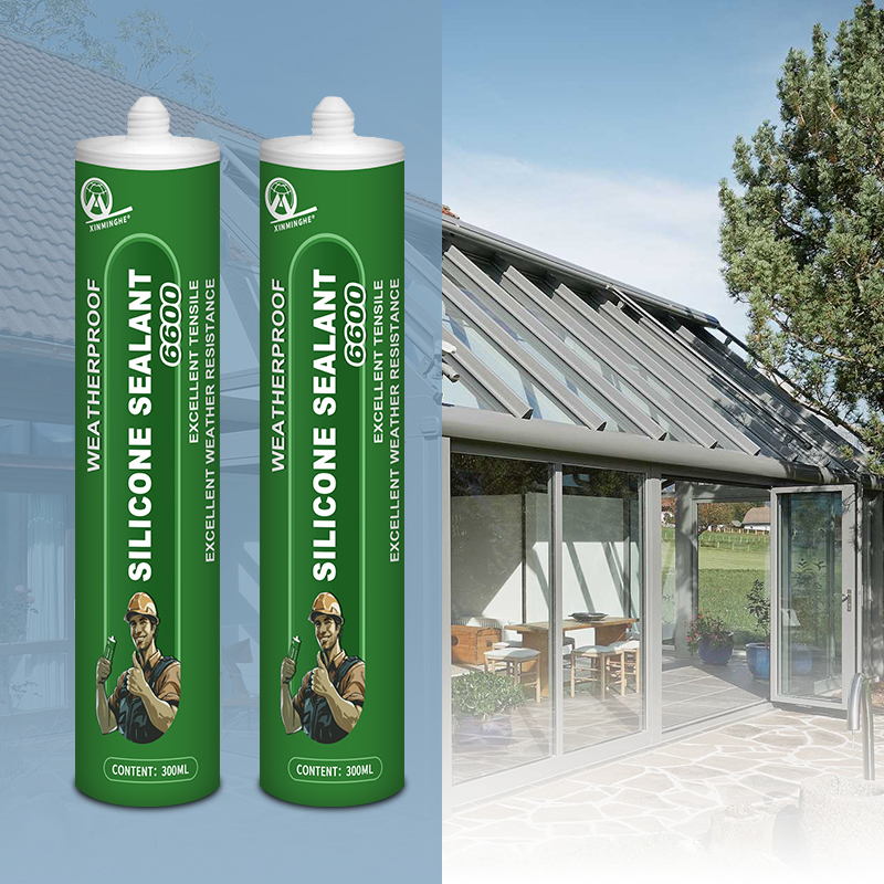 XMH 6600 Silicone Weatherproof Sealant Adhesive For Curtain Wall Cartridge Package
