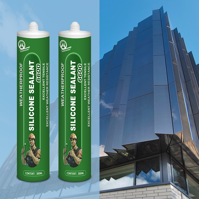 XMH 6600 Silicone Weatherproof Sealant Adhesive For Curtain Wall Cartridge Package