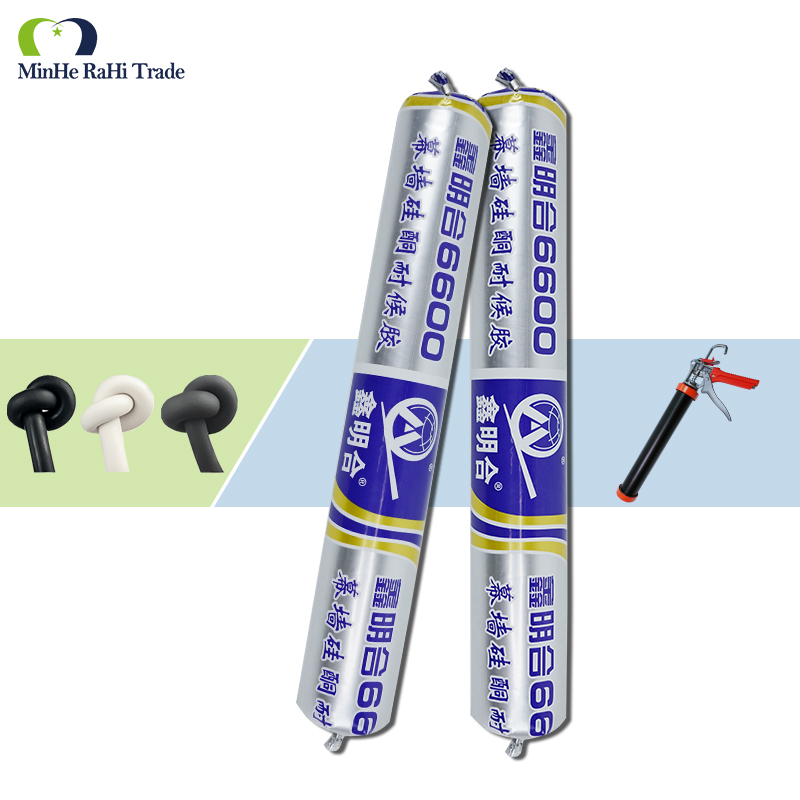 XMH 6600 Silicone Weatherproof Caulk Sealant Adhesive For Curtain Wall Sausage Package