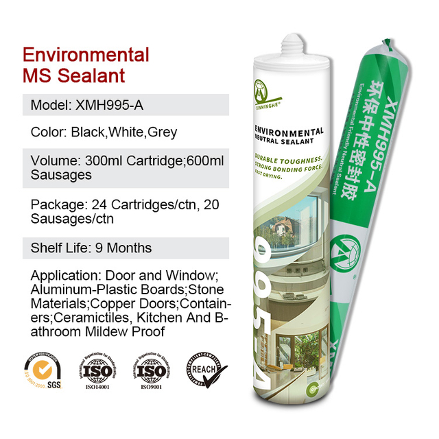 Xinminghe 995-A Environmental Neutral Modified Silane Polymer Sealant Cartridge Package