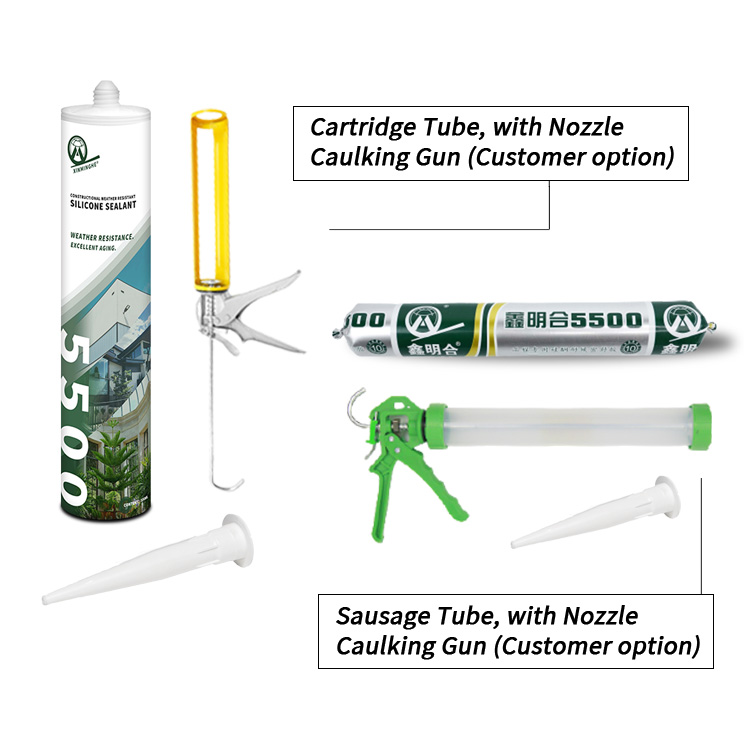 Xinminghe 5500 Constructional Structural Weather Resistant Silicone Sealant Adhesive