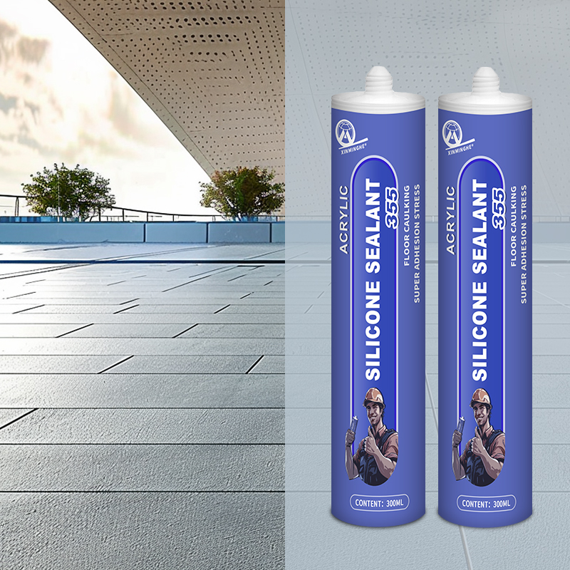 Xinminghe355 Factory OEM ODM Free Sample Gap Filler White Acrylic Roof Duct Gutter Silicone Adhesive Sealant Mastic