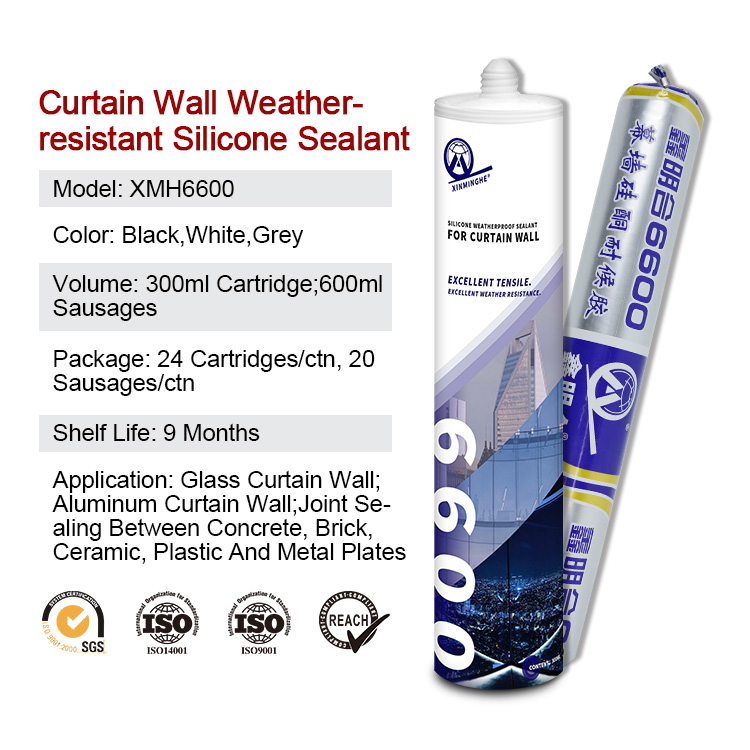 Xinminghe 6600 Silicone Weatherproof Caulk Sealant Adhesive For Curtain Wall