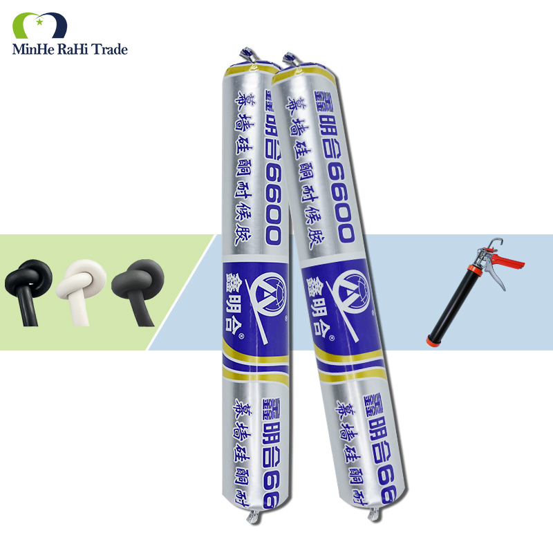 XMH 6600 Silicone Weatherproof Caulk Sealant Adhesive For Curtain Wall Sausage Package