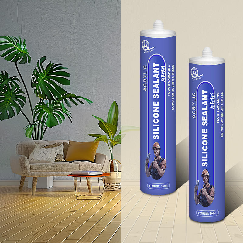 Xinminghe355 Factory OEM ODM Free Sample Gap Filler White Acrylic Roof Duct Gutter Silicone Adhesive Sealant Mastic