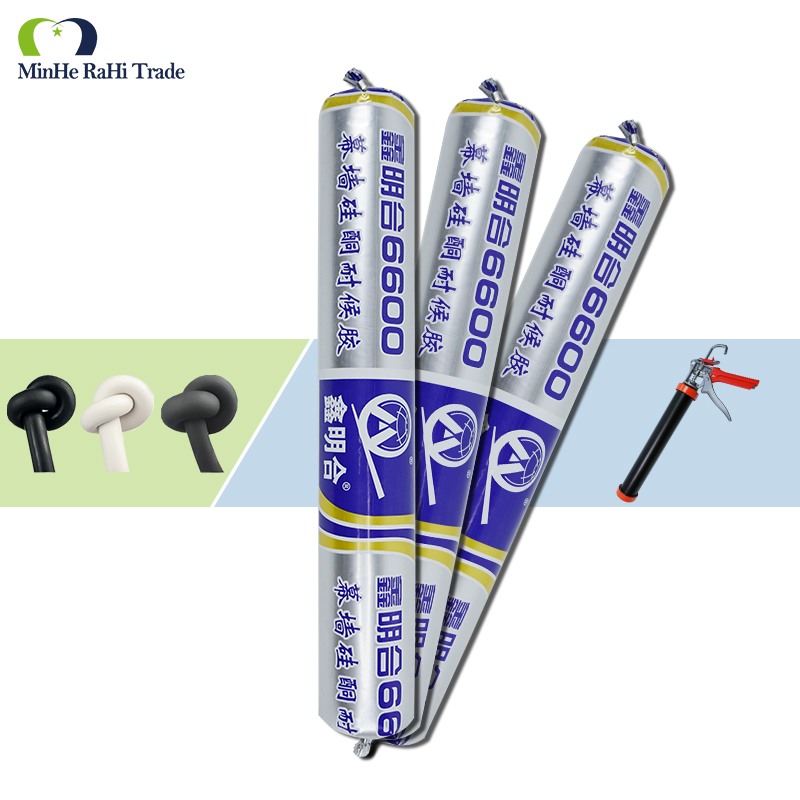 XMH 6600 Silicone Weatherproof Caulk Sealant Adhesive For Curtain Wall Sausage Package