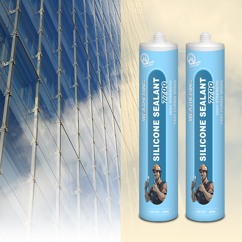 XMH 7700 Well-Rounded Weather-Resistant Silicone Cualk Sealant Adhesive Cartridge Package